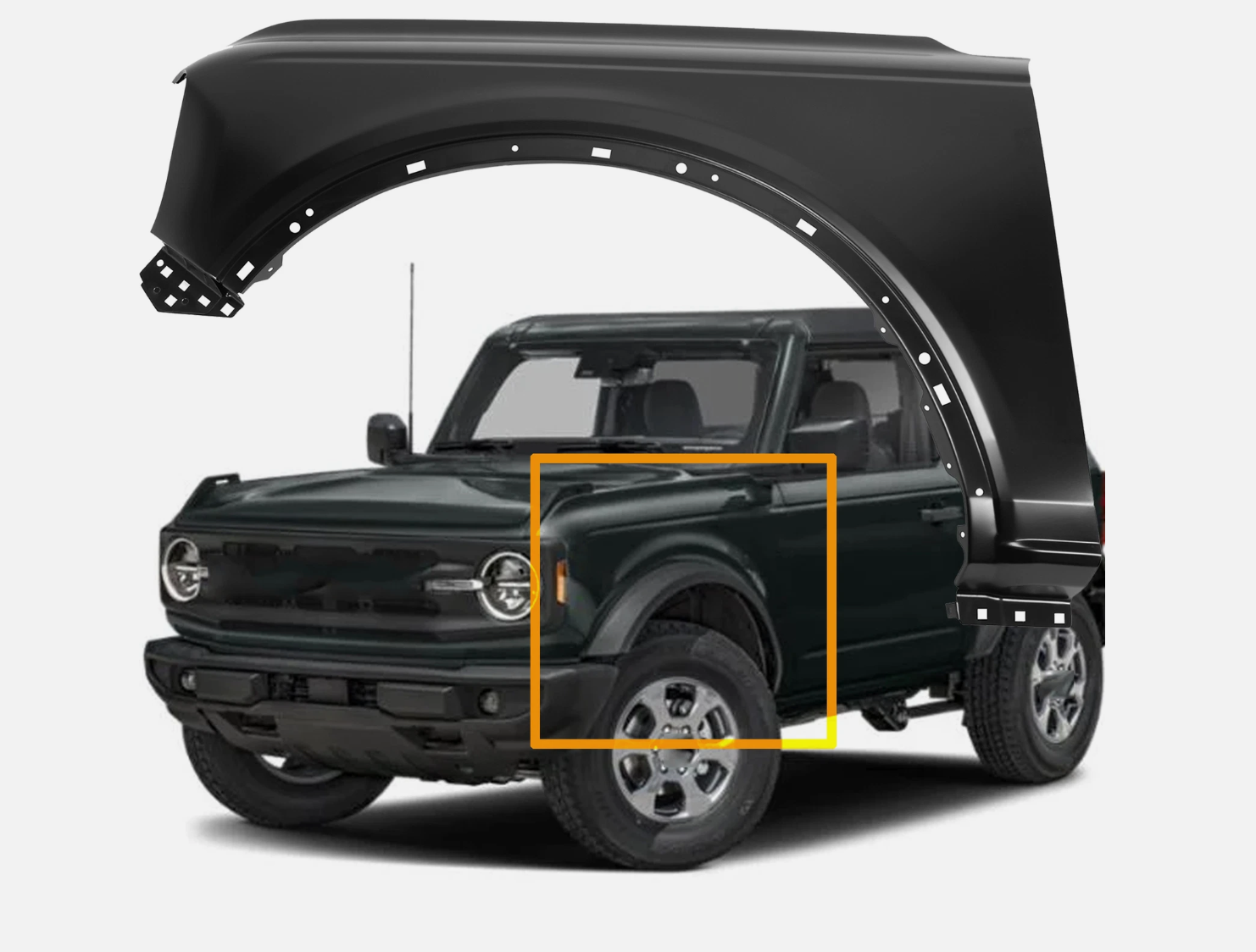 ფრთა BRONCO 2021-2024 წინა მარცხენა 